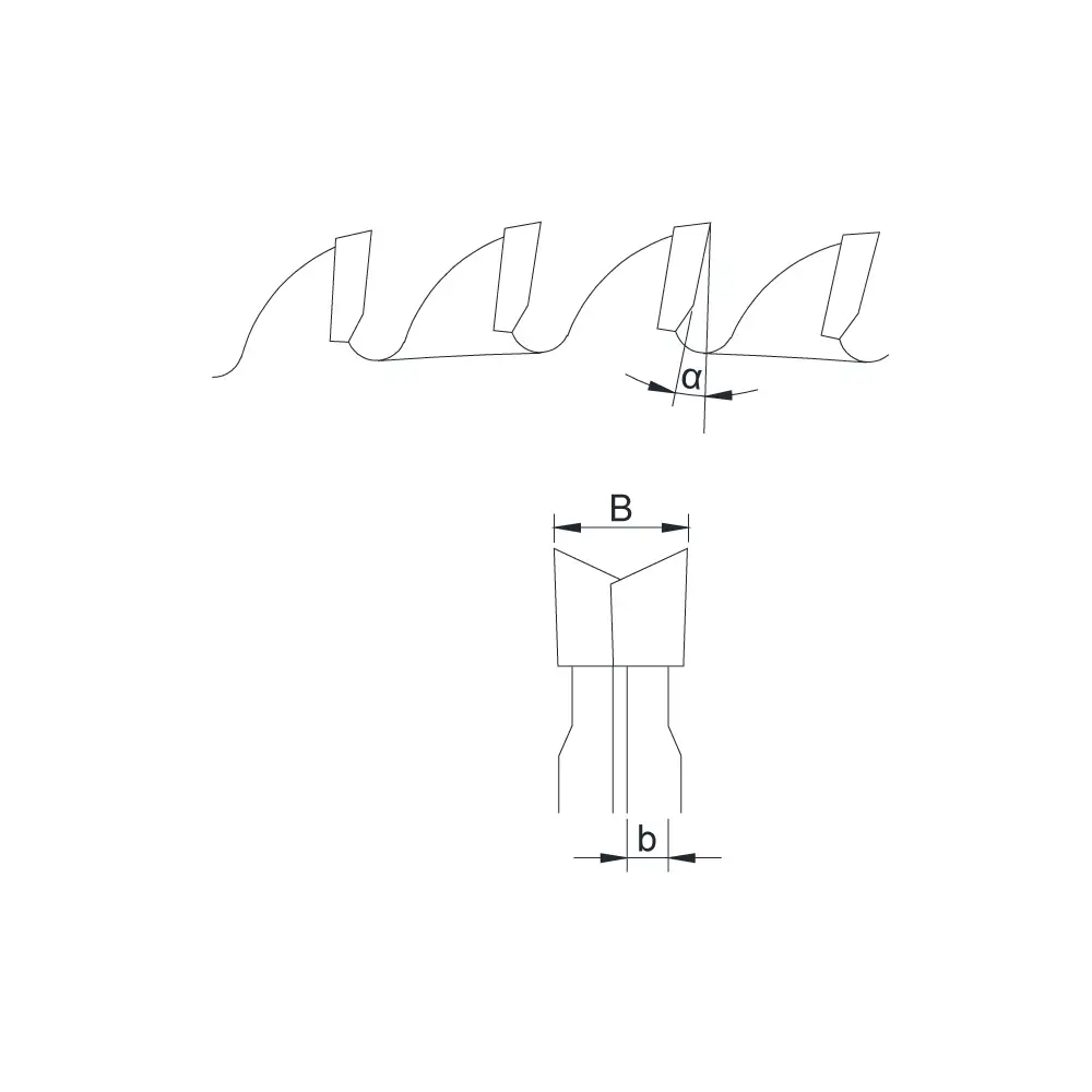 conical scoring tooth type diagram